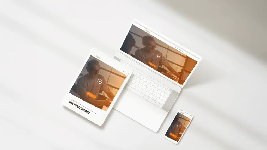 Responsive Website mit Video für Fitnessstudio – Beispiel für Webdesign-Kosten